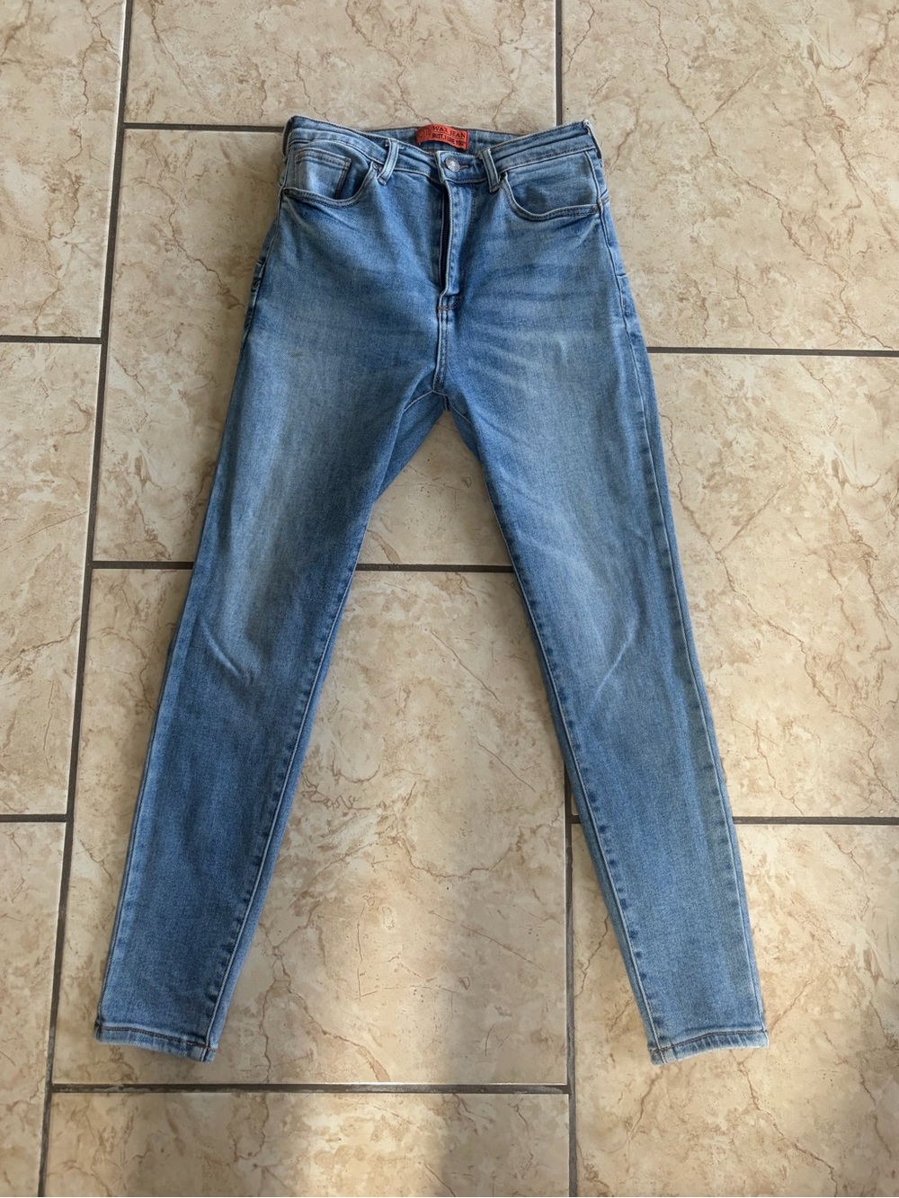 Wax Jean Light Blue Denim High-Rise Skinny